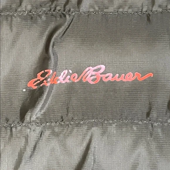 Eddie Bauer Reversible Puffer Jacket with Camouflage Bright Orange Trim Size XL - Picture 3 of 13